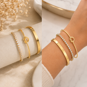 Luxury Gold Bracelet Set for Women