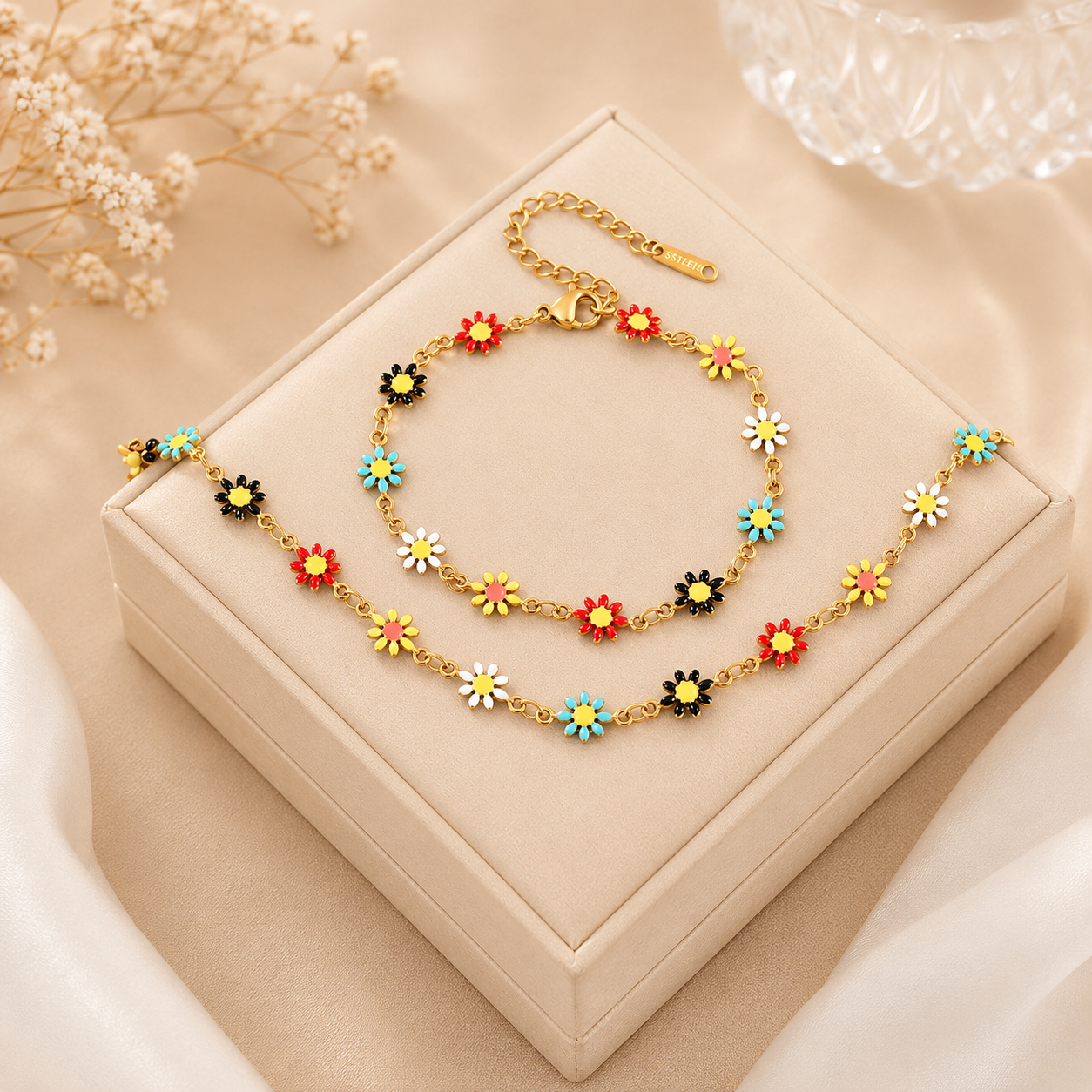 Colorful Daisy Bracelet for Women - Image 2