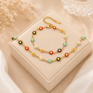 Colorful Daisy Bracelet for Women