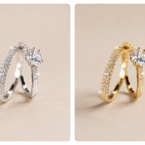 Style: Classic Luxury Material: Premium Alloy with Cubic Zirconia Stones Color Options: Gold & Silver Occasion: Engagement, Wedding, Party, Daily Wear, Gift Giving