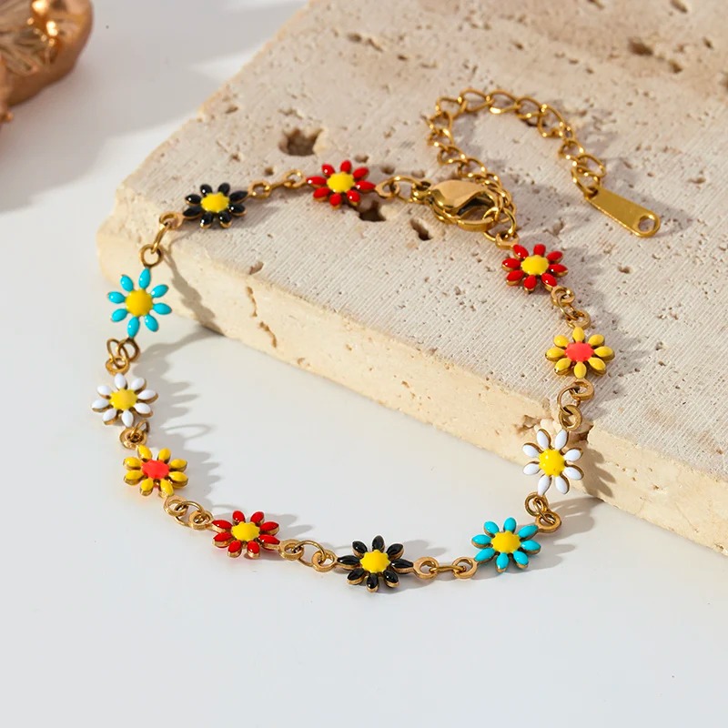 Colorful Daisy Bracelet for Women - Image 7