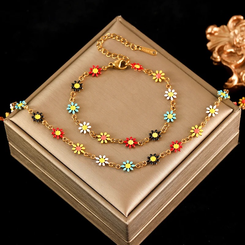 Colorful Daisy Bracelet for Women - Image 9